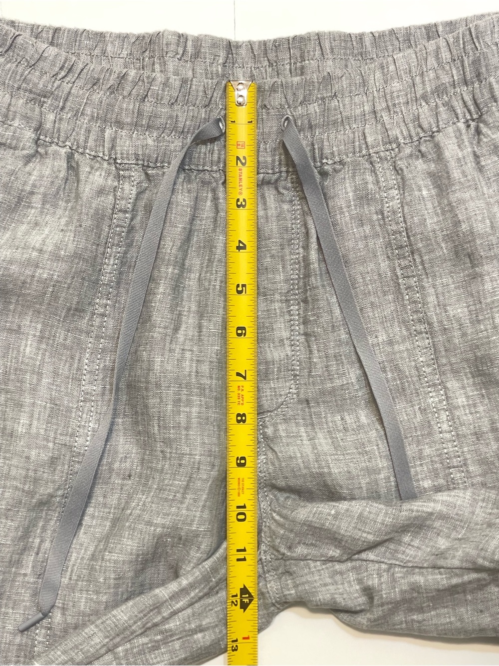 Athleta Bali 100% Linen Gray Women’s Ankle Pants Size S - Picture 7 of 11